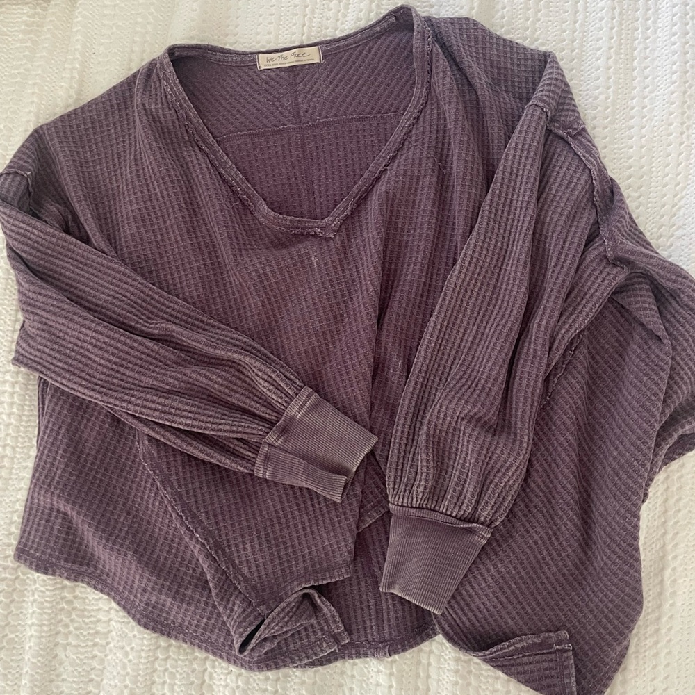 We The Free Lavender Textured Knit